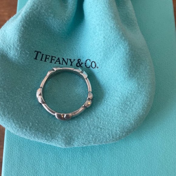 Retired Preloved Tiffany & Co. Signature X Silver Ring